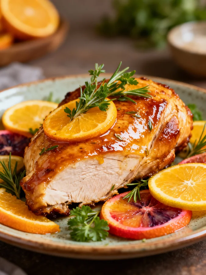 Maple Glazed Roasted Turkey Breast